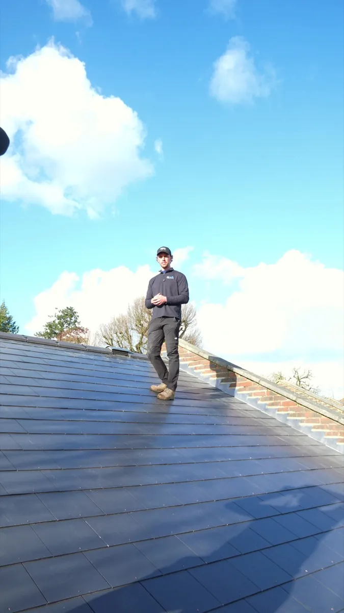 A real install on a roof